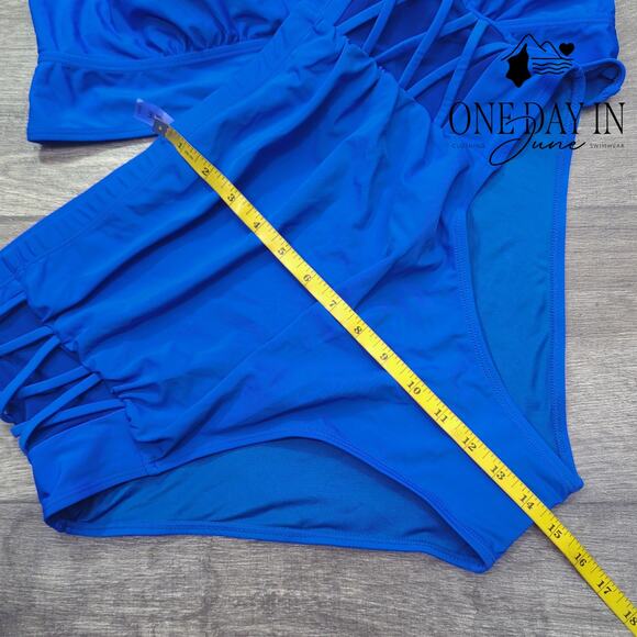 Yonique Plus Size High Waist Bikini Swimsuit Size 18W - Picture 6 of 7